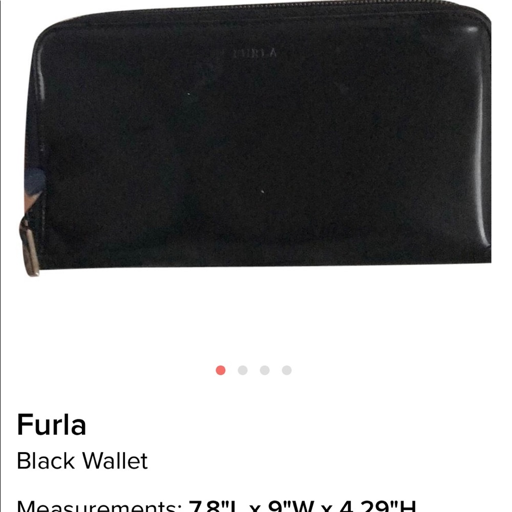 Black furla wallet